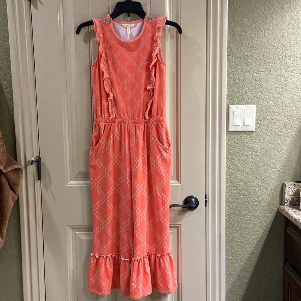 Girls Tangerine Jumpsuit By Matilda Jane Brand.  EUC!